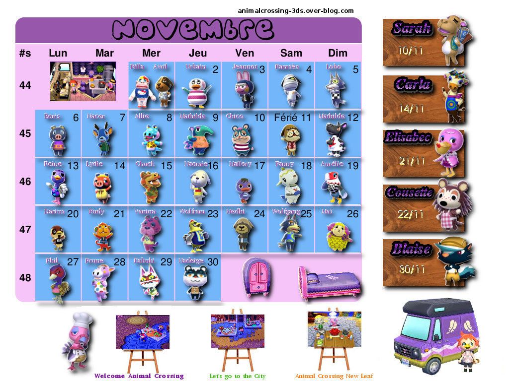 Les Anniversaires Des Residents Animal Crossing New Leaf Les Anniversaires Des Residents Animal Crossing New Leaf