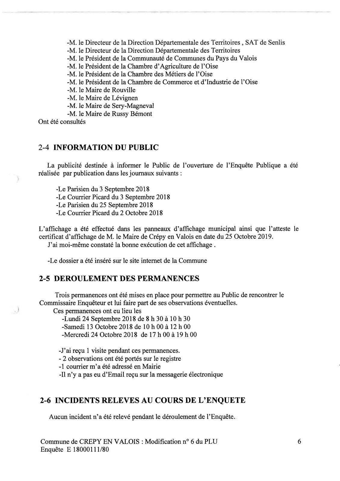 Communauté de communes du pays de Valois : Modificatif n°6 du Plan Local d’Urbanisme de Crépy en Valois (PLU)