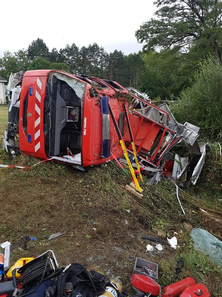 ​Vienne (86) : cinq sapeurs-pompiers de Lencloître blessés dans un accident