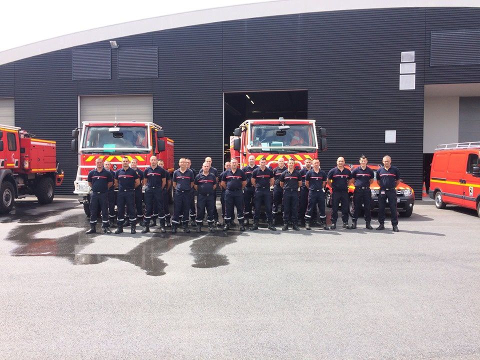 Manche (50) - 22 sapeurs-pompiers prennent la direction du Sud de la France