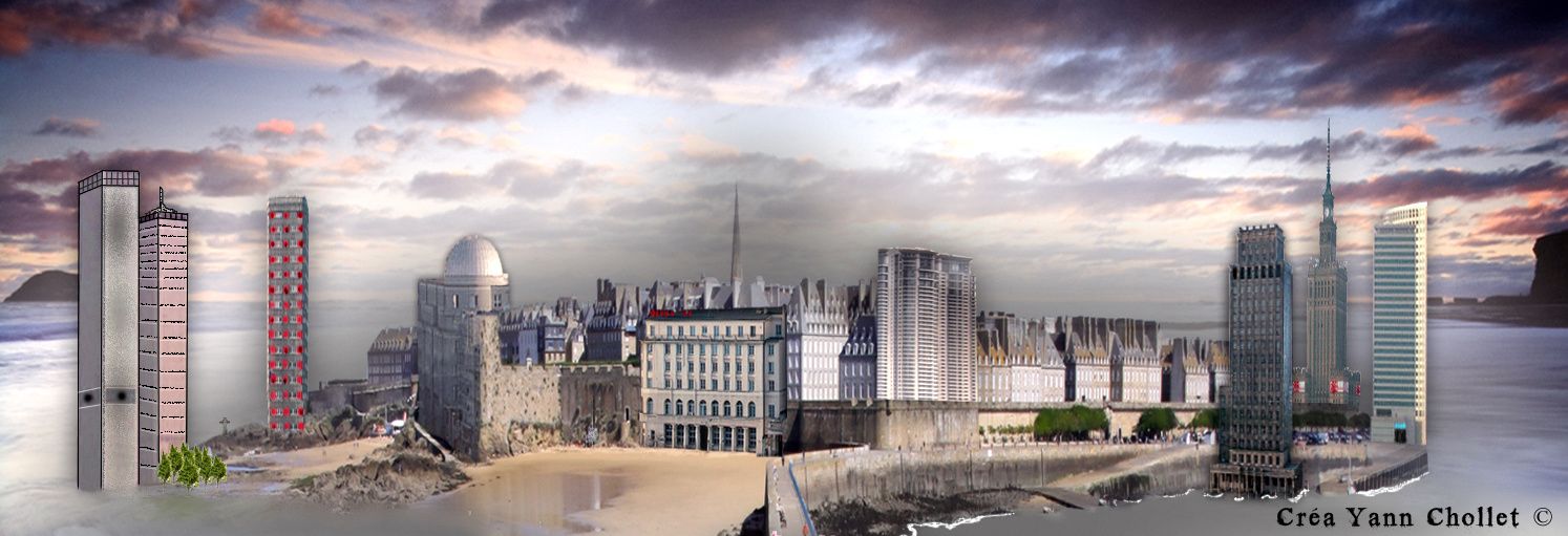 Photographie de saint malo dans le futur, plage du mole