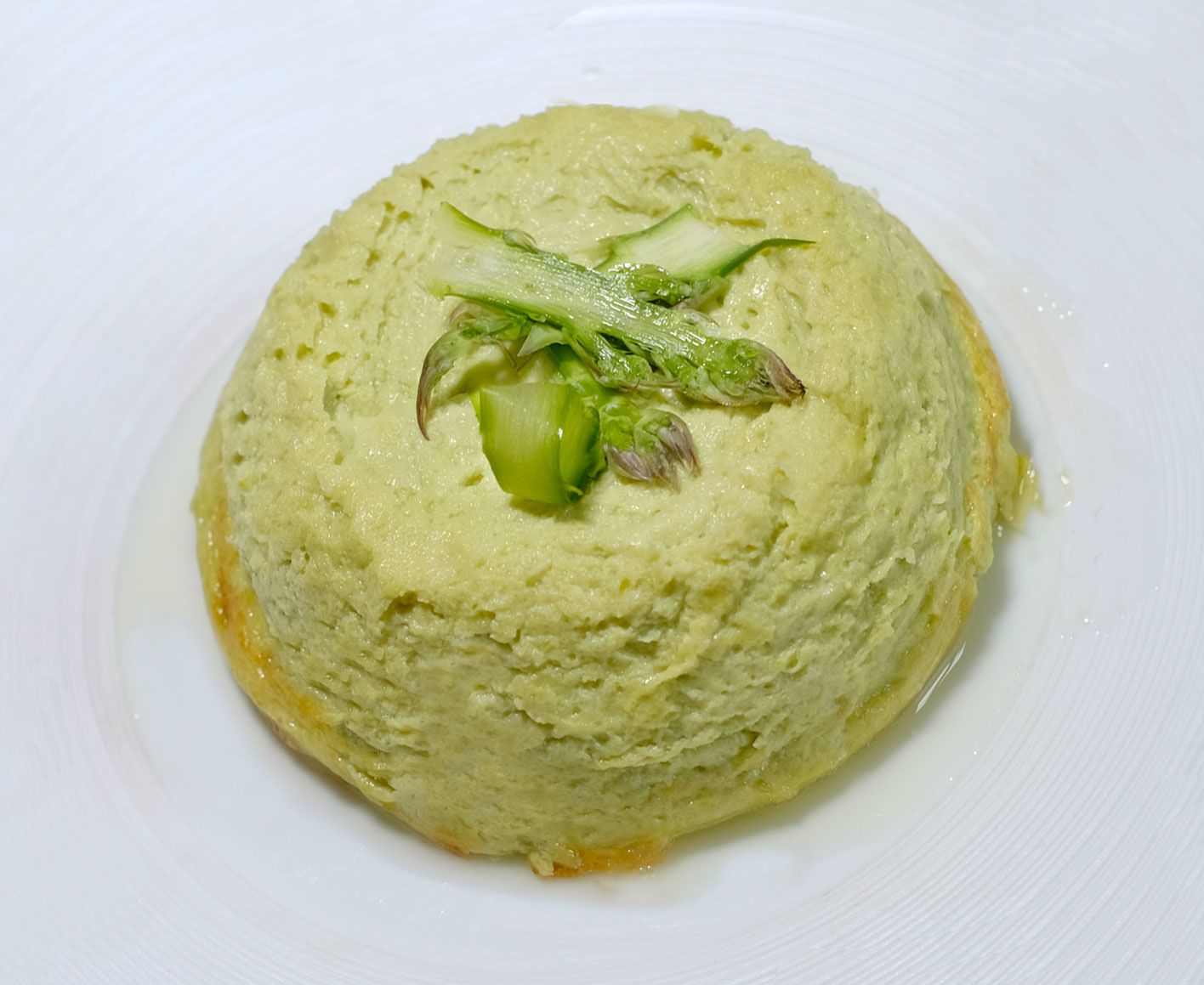 Flans d'asperges vertes à la crème d'ail Et si c'était bon...