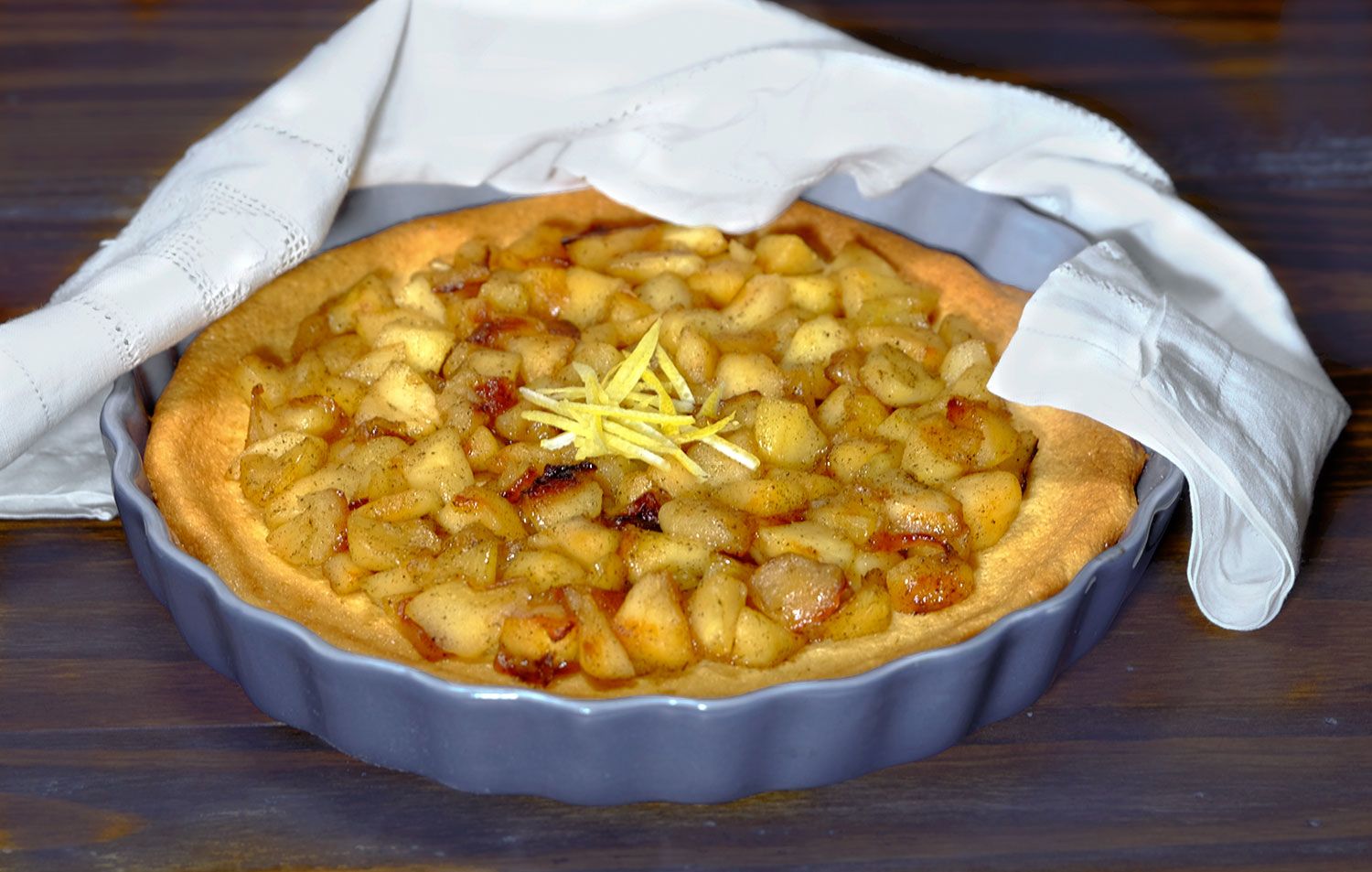 Tarte Aux Pommes Amandine Citron Et Vanille Avec Un Peu De