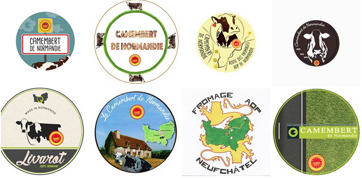 Concours étiquette collective 2017 Fromages AOP de Normandie