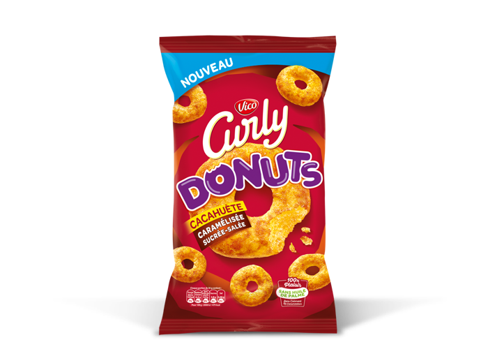 Curly Donuts (cacahuète caramélisée sucrée-salée) - Vico
