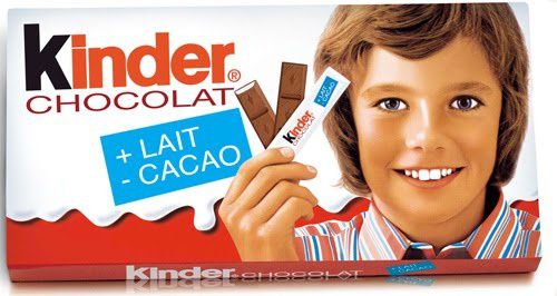 Barres Kinder chocolat