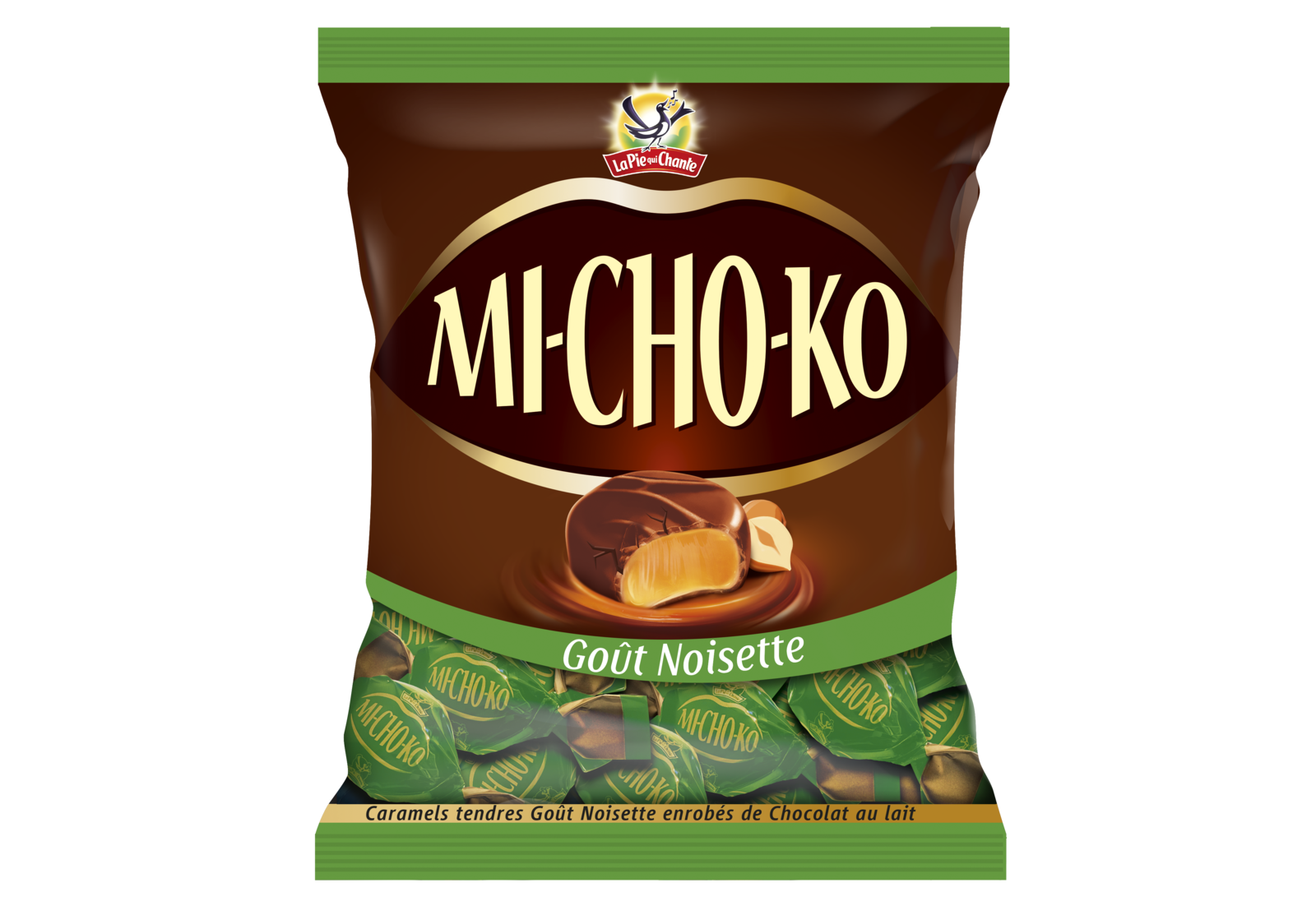 Michoko, le bonbon chocolat noir et caramel