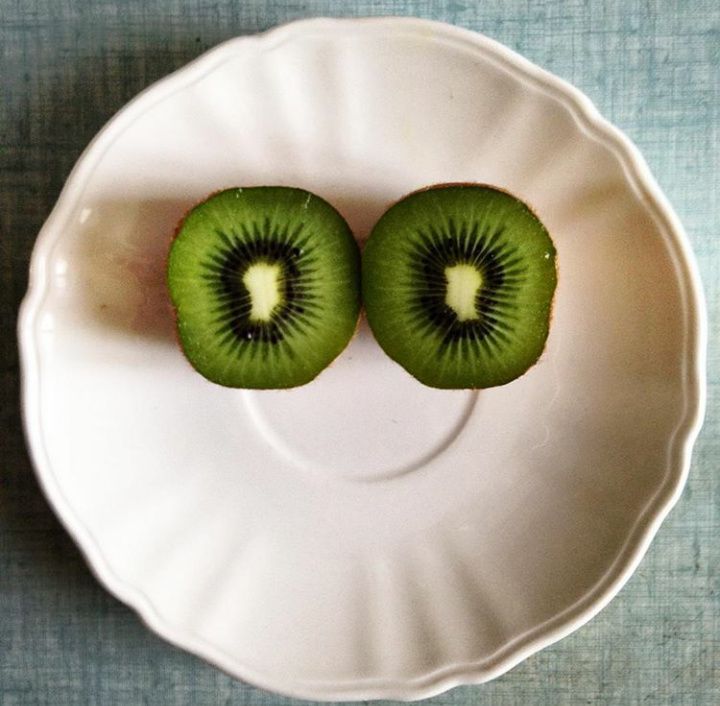 Assiette rigolote fruits