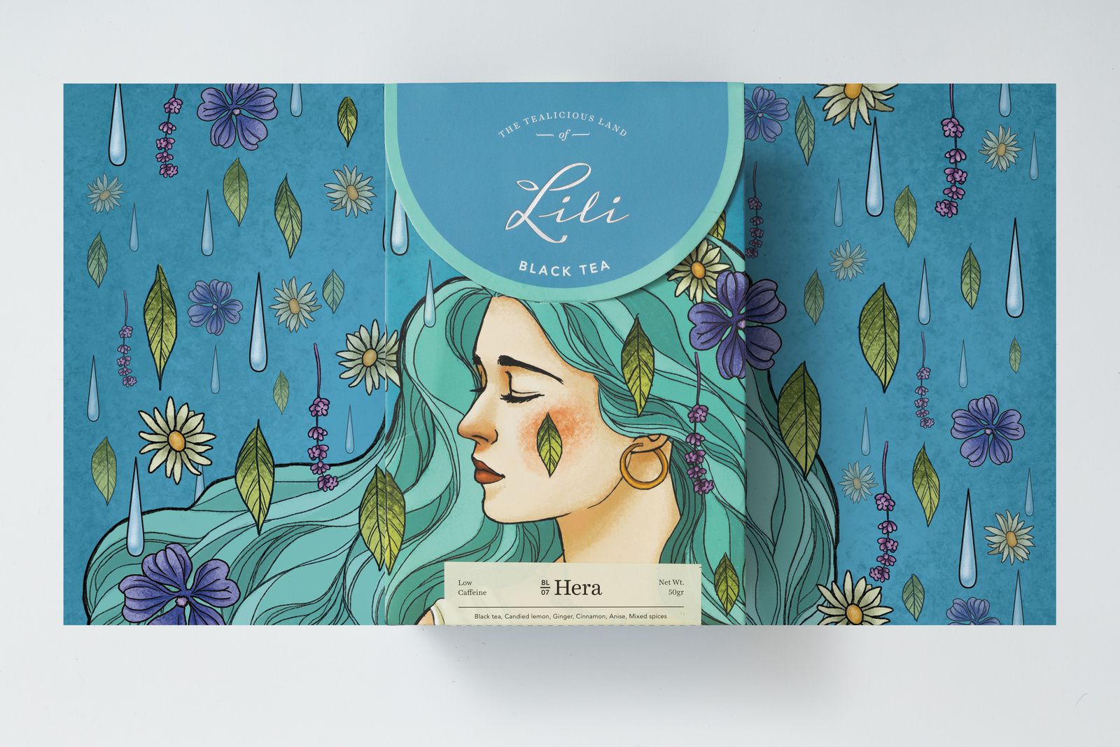 "The tea of emotions" - The tealicious land of Lili (thé) I Design : Direction - Design & Branding Agency, Vietnam (octobre 2018)