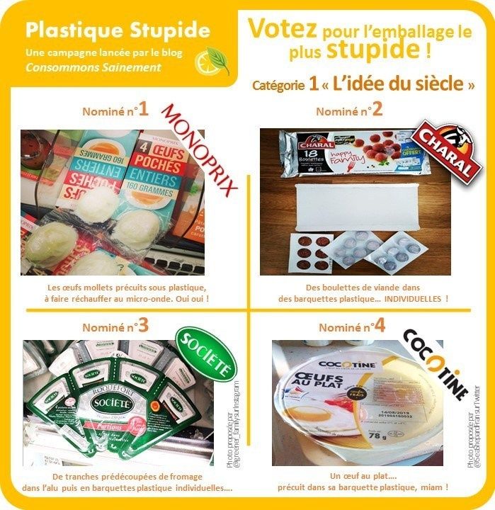 Campagne "Plastique stupide" : élisez l'emballage le plus stupide !