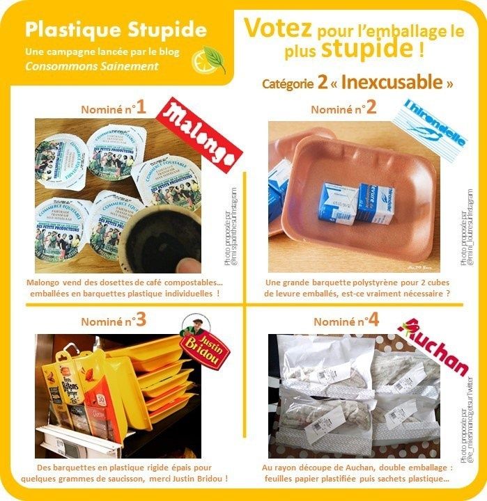 Campagne "Plastique stupide" : élisez l'emballage le plus stupide !