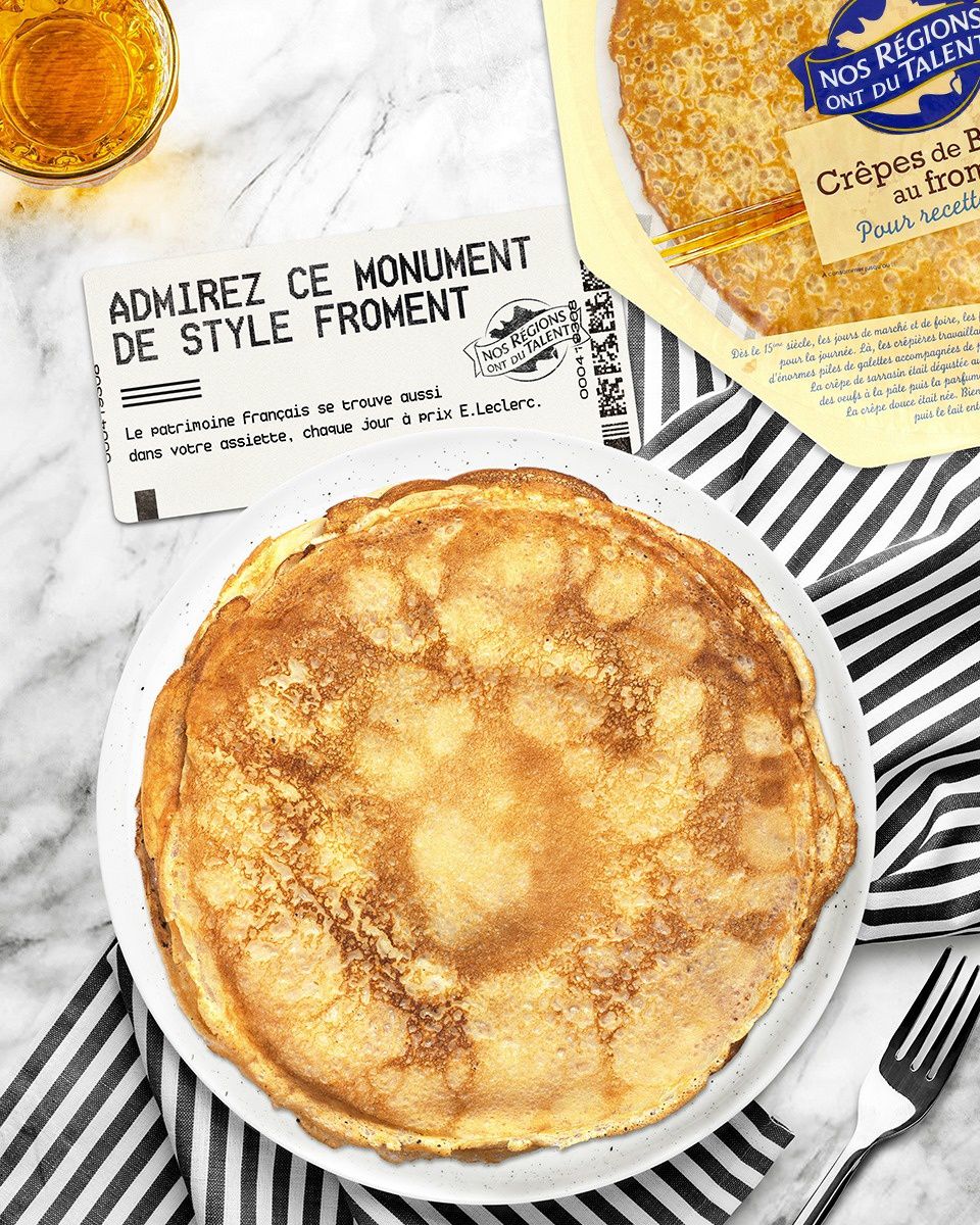 Crêpes de Bretagne à la farine de froment "Nos Régions ont du talent" - E. Leclerc