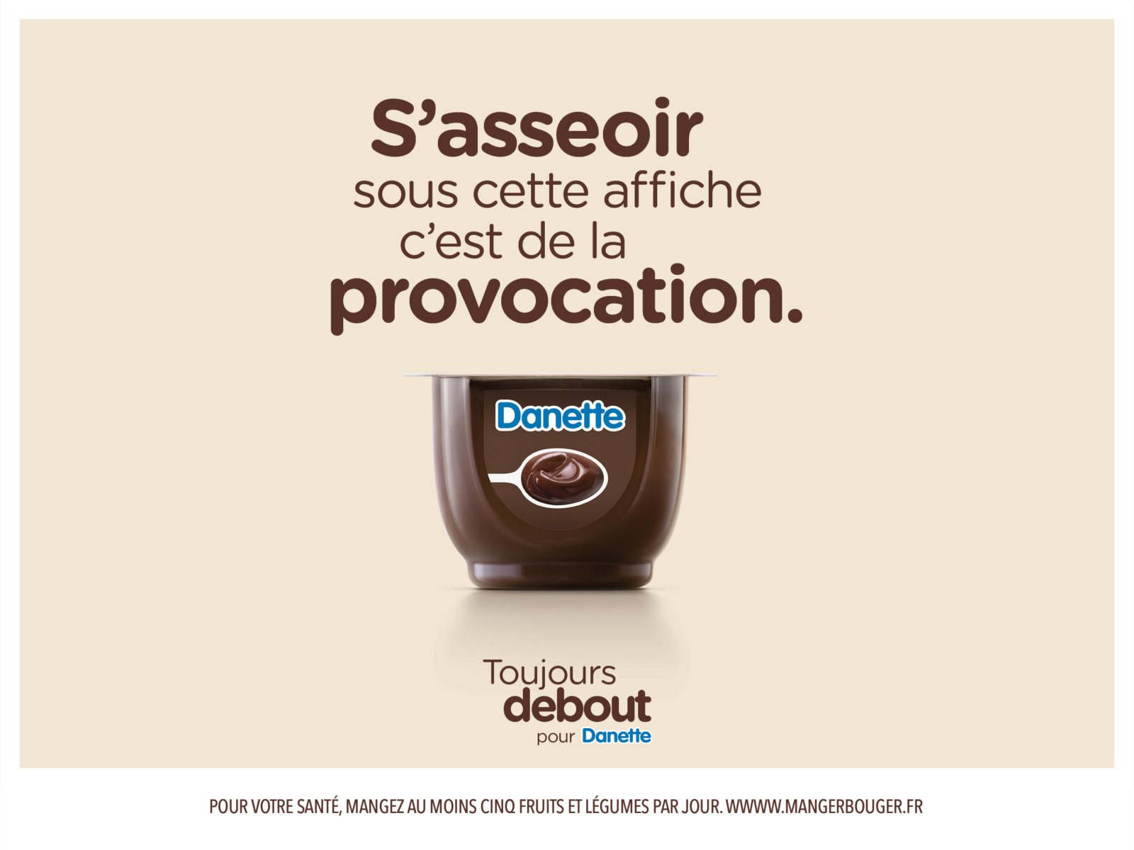 Danette revient en publicité avec une nouvelle signature "Toujours debout"