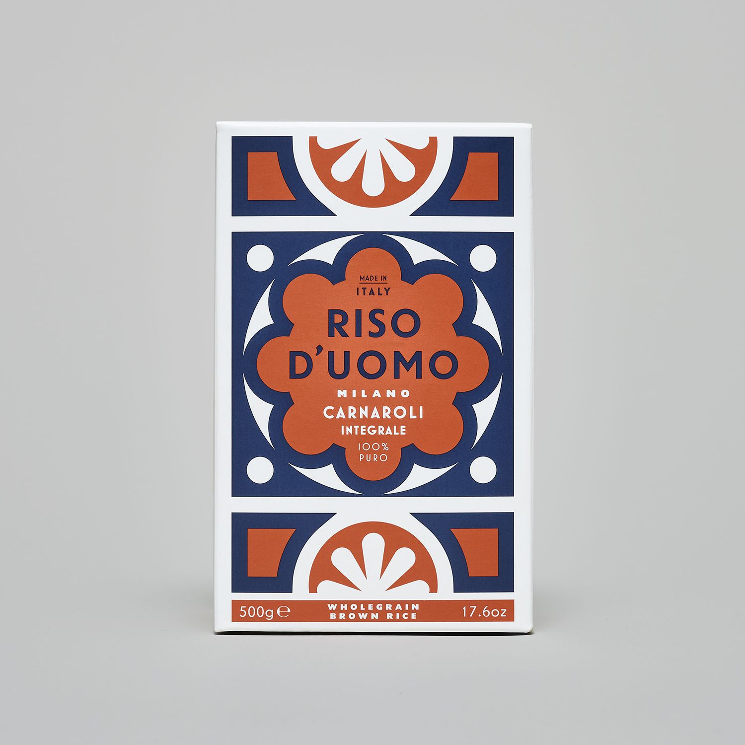 Riso D’uomo (riz Carnaroli - design inspiré des motifs du carrelage du Dôme de Milan) I Design : Here Design, Royaume-Uni (2018)