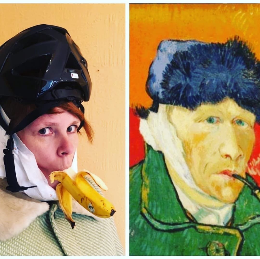"Autoportrait à l'oreille bandée" - Vincent Van Gogh I © @tafifin sur Instagram pour le Getty Museum Challenge