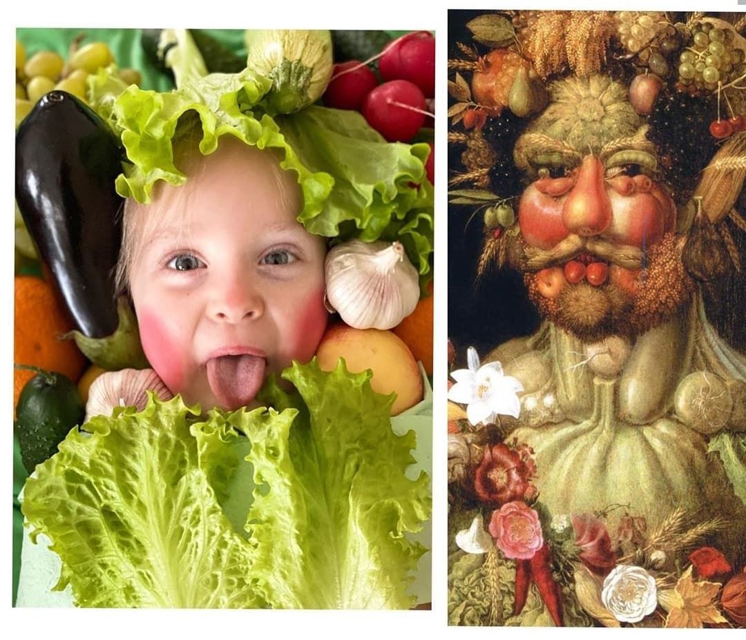 "Vertumne" - Giuseppe Arcimboldo I © @bozhenazharina sur Instagram pour le Getty Museum Challenge