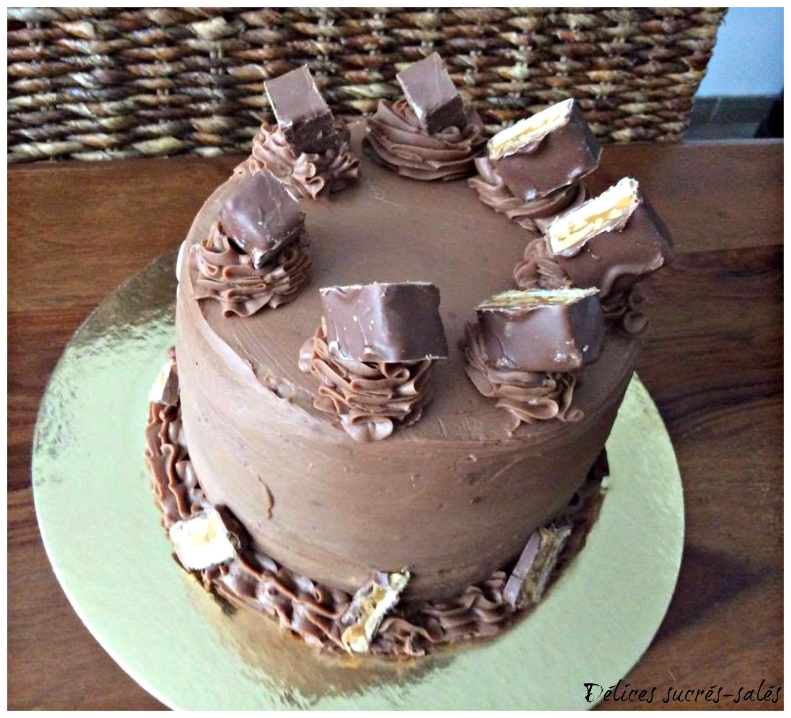 Layer Cake Snickers Delices Sucres Sales Over Blog Com