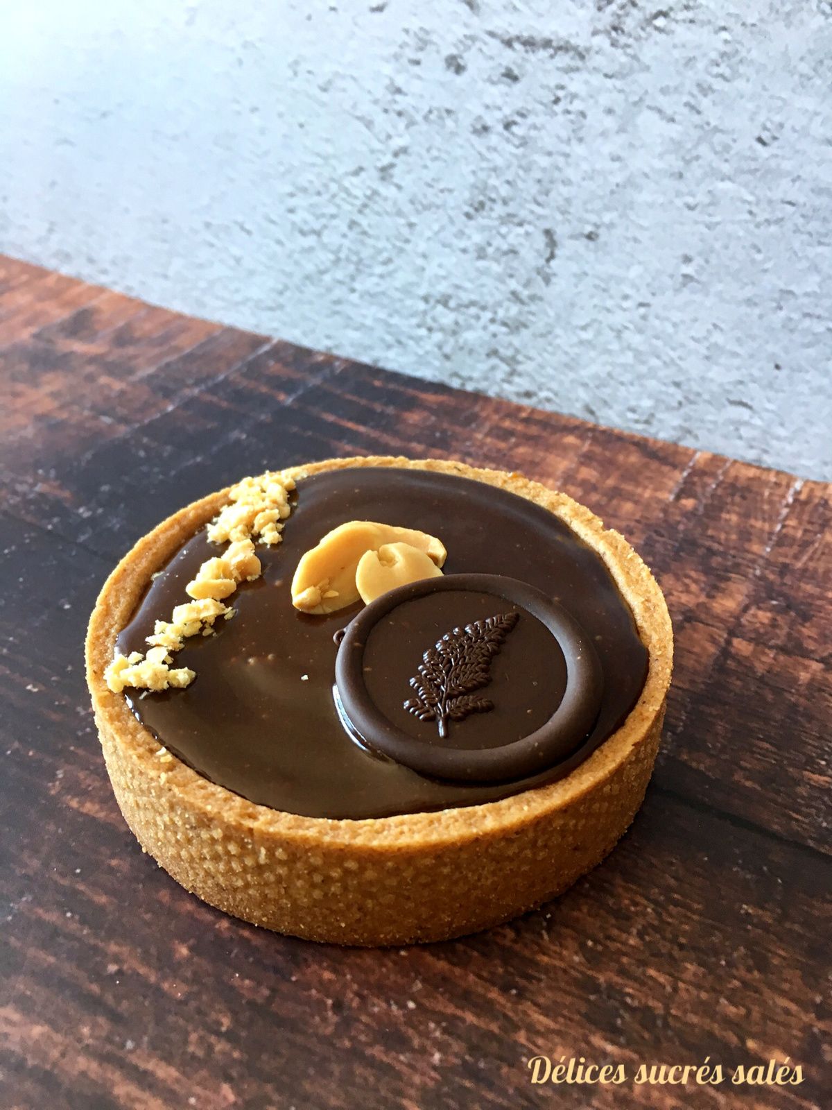 Tartelette Caramel Noisette Ganache Chocolat Delices Sucres Sales Over Blog Com