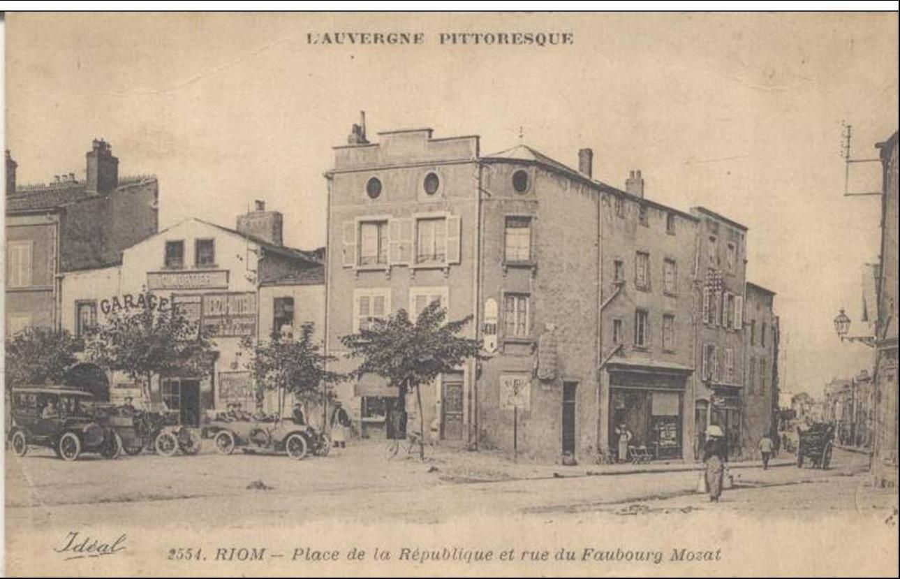 Riom en cartes postales anciennes