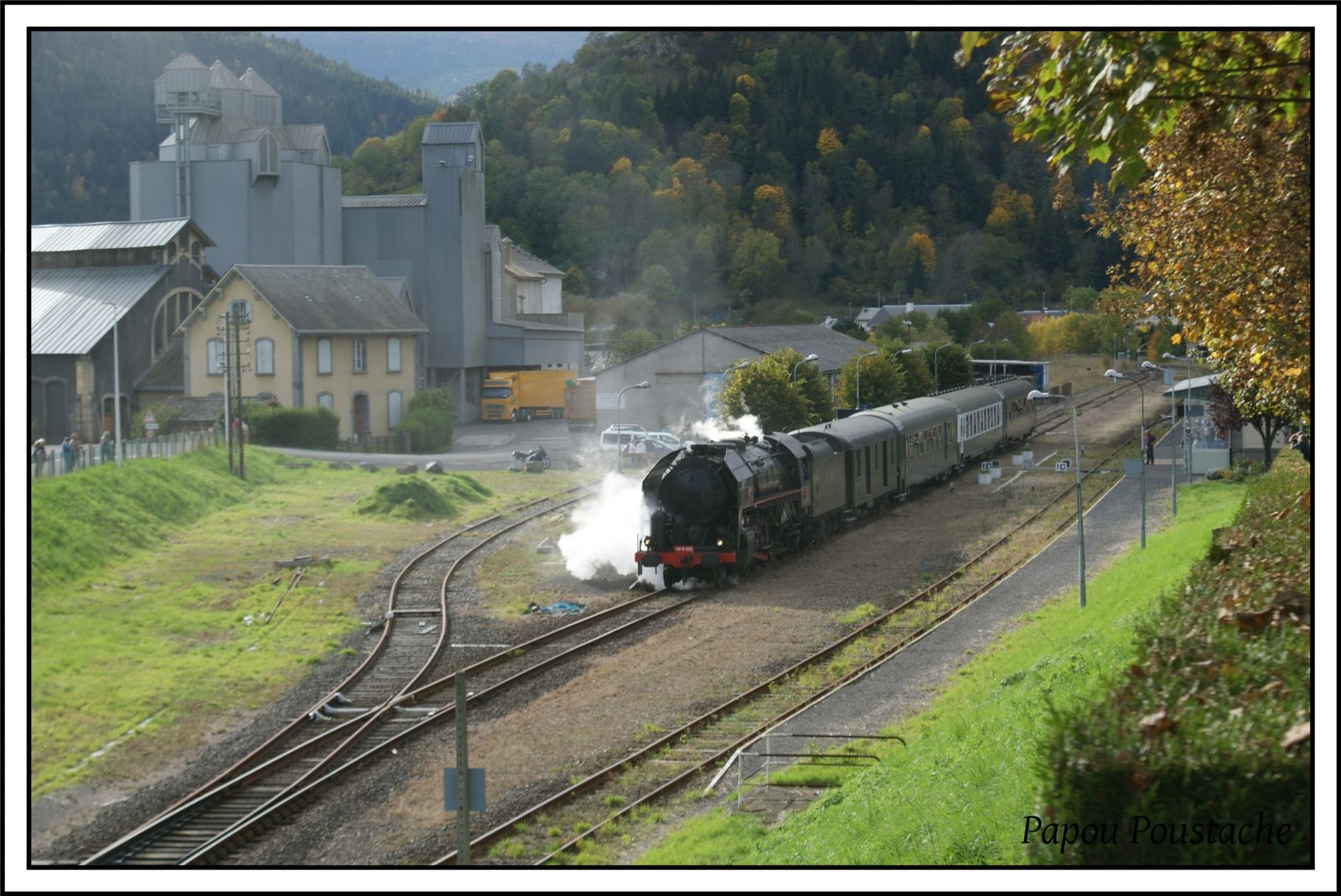 Train vapeur 141R420 en Auvergne