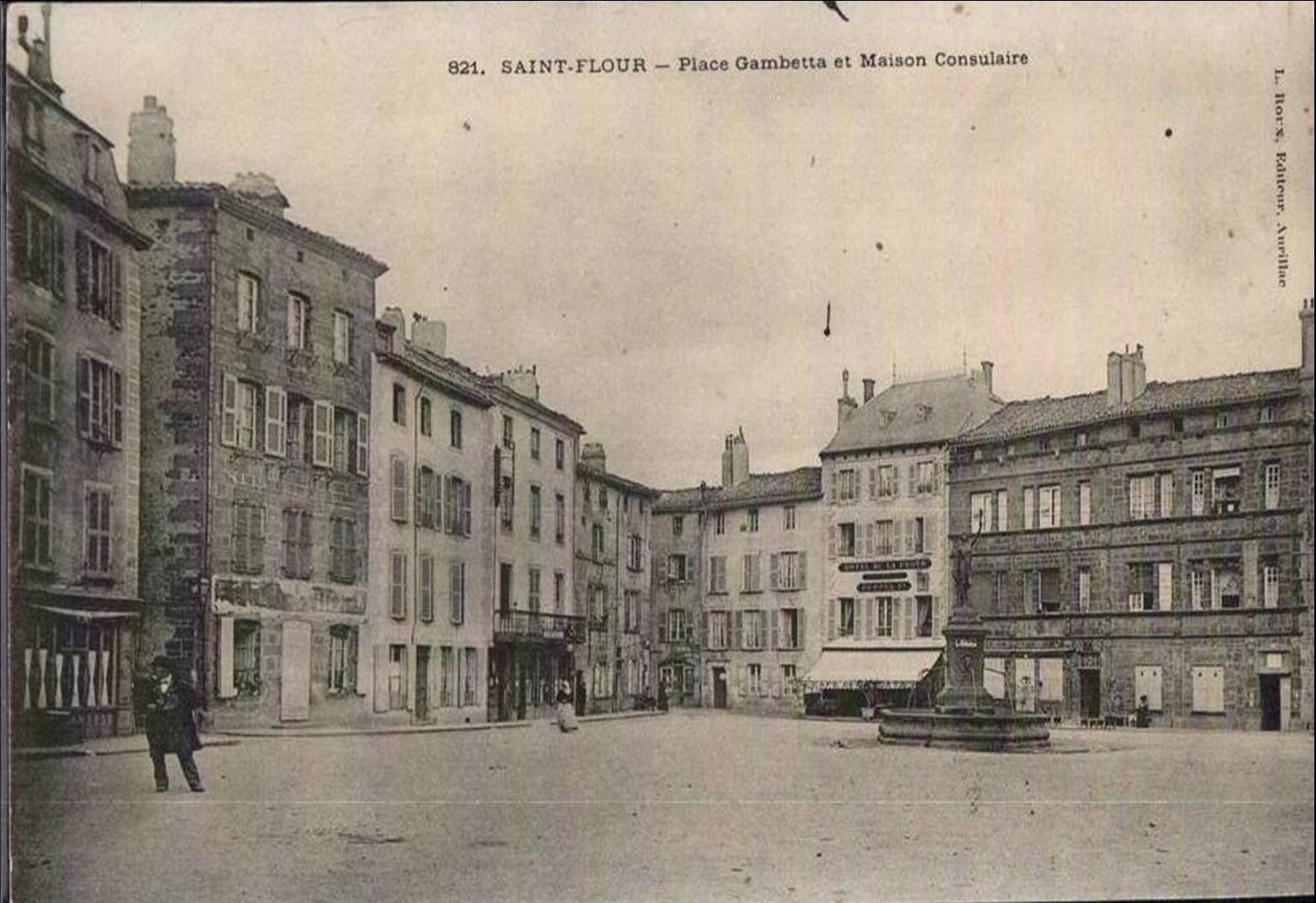 Places et fontaines  du Haut St Flour