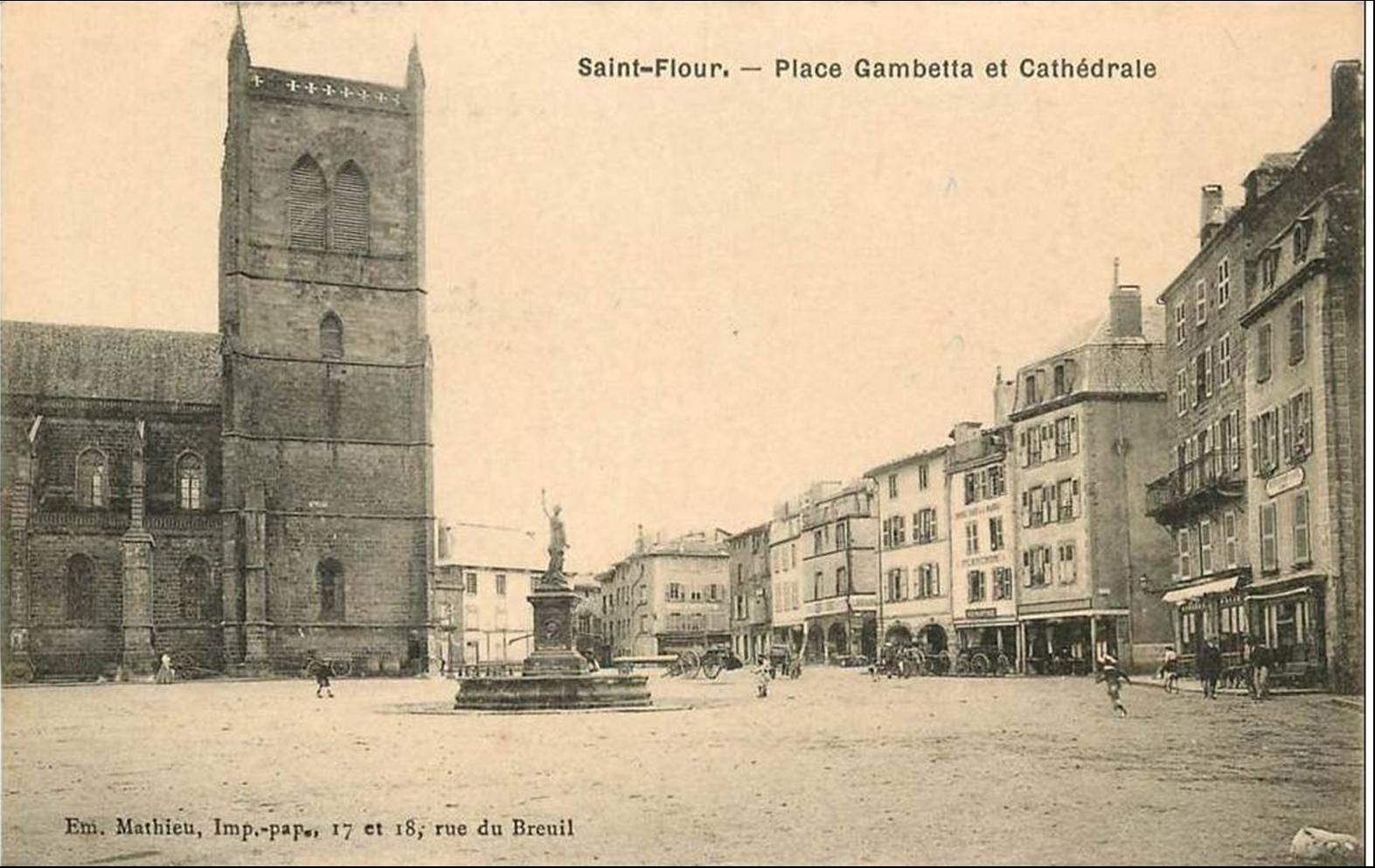 Places et fontaines  du Haut St Flour