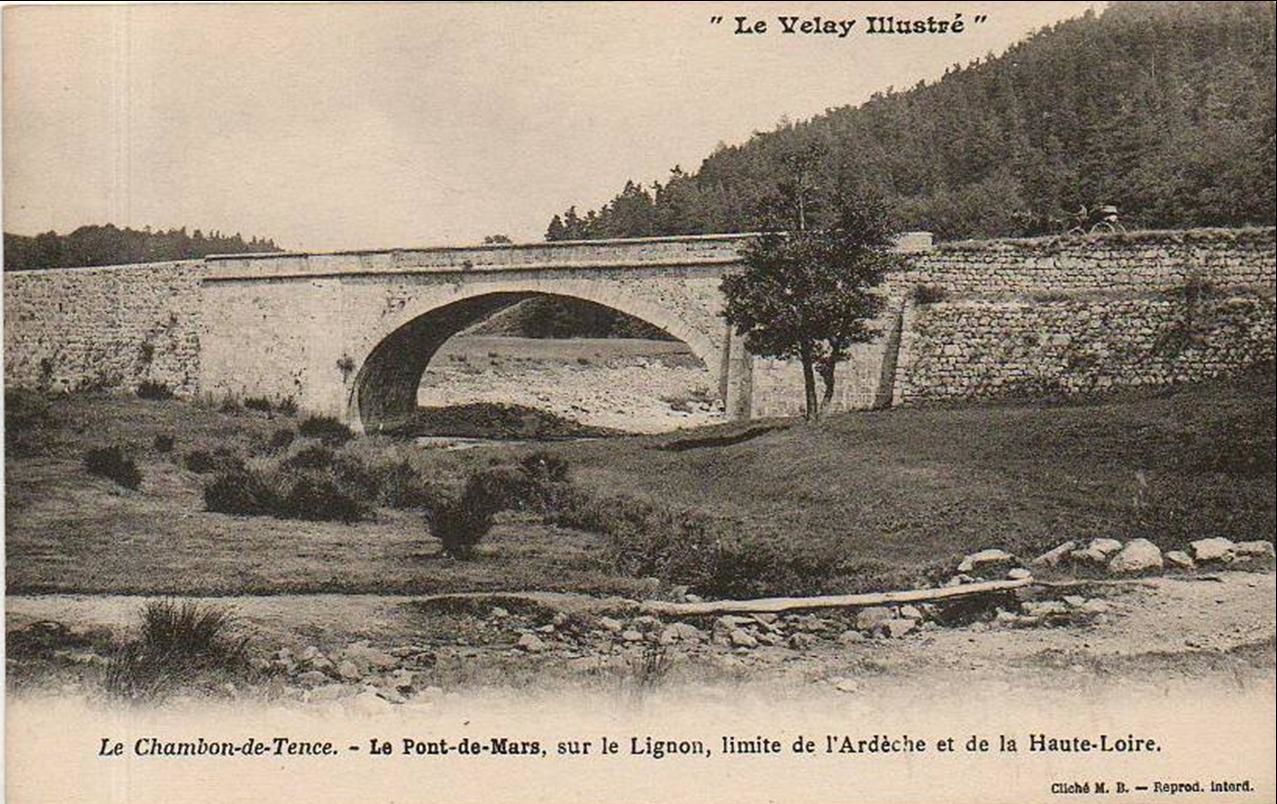Le pont de Mars en Haute-Loire