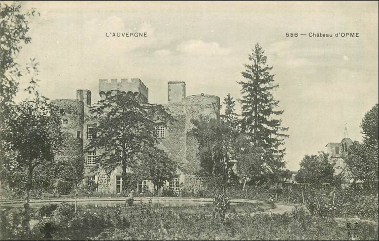 Patrimoine auvergnat:Le château d'Opme