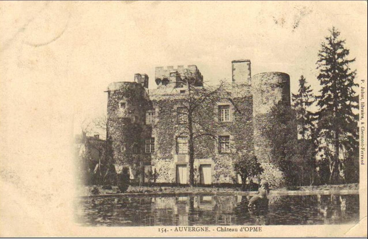 Patrimoine auvergnat:Le château d'Opme