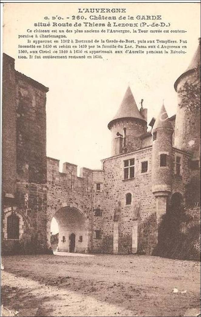 Patrimoine Auvergnat: Le château de La Garde