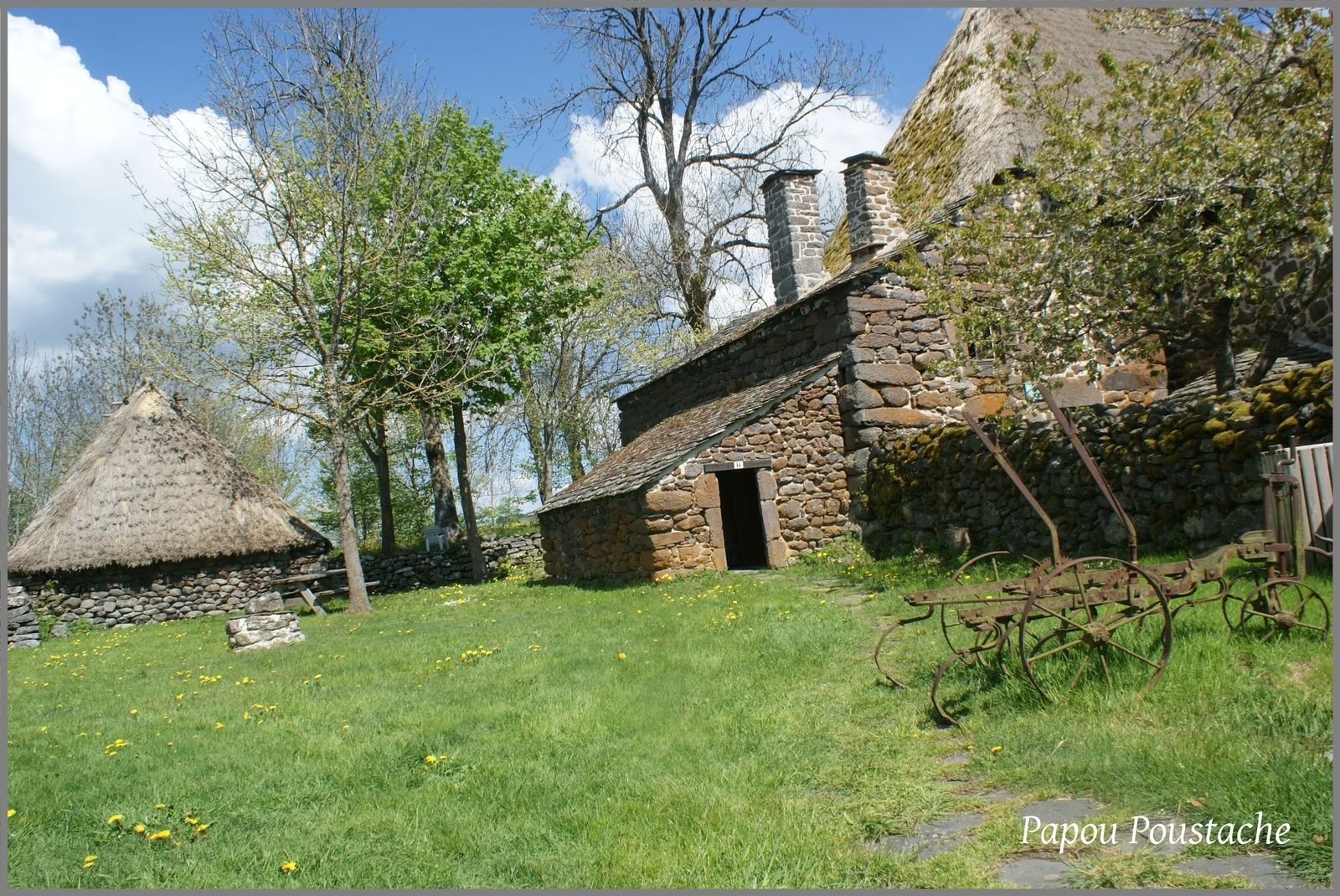 Les toits de Chaume à Moudeyres