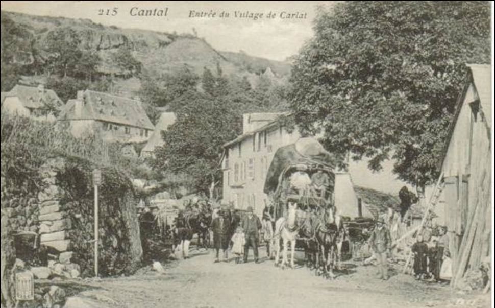 le courrier dans le Cantal en 1900