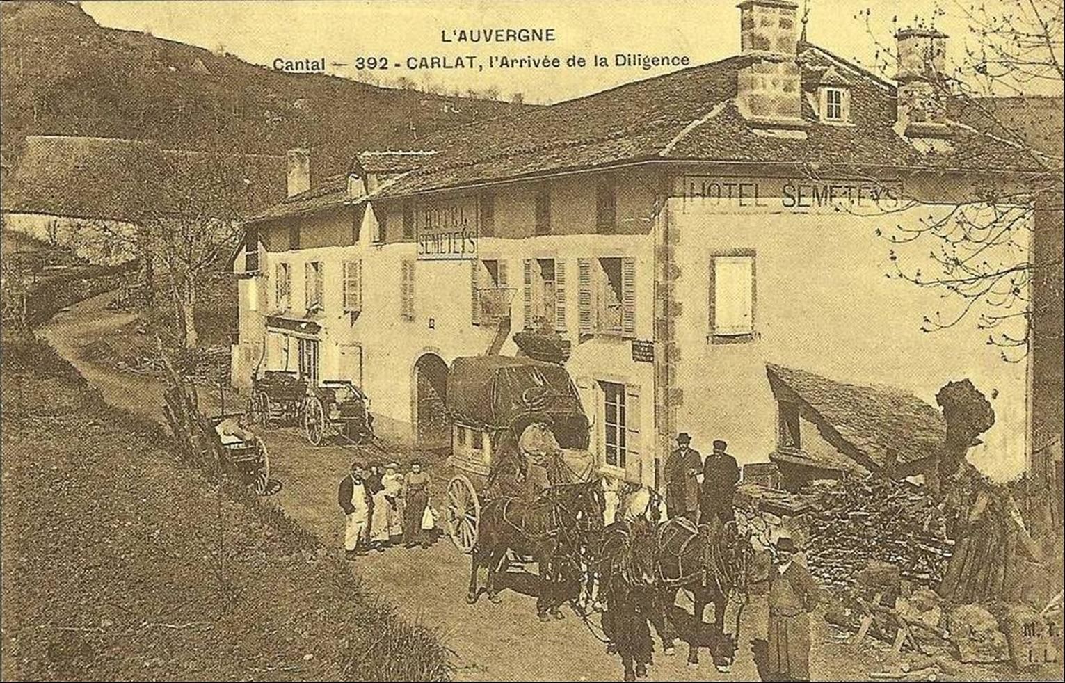 le courrier dans le Cantal en 1900