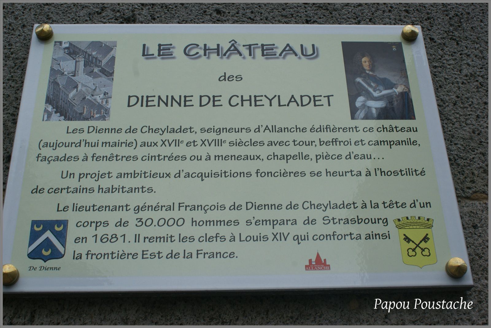 C'était à Allanche:Le chateau des Dienne de Cheyladet