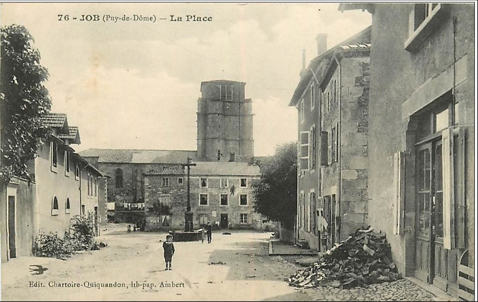 Monument et fontaines à Job