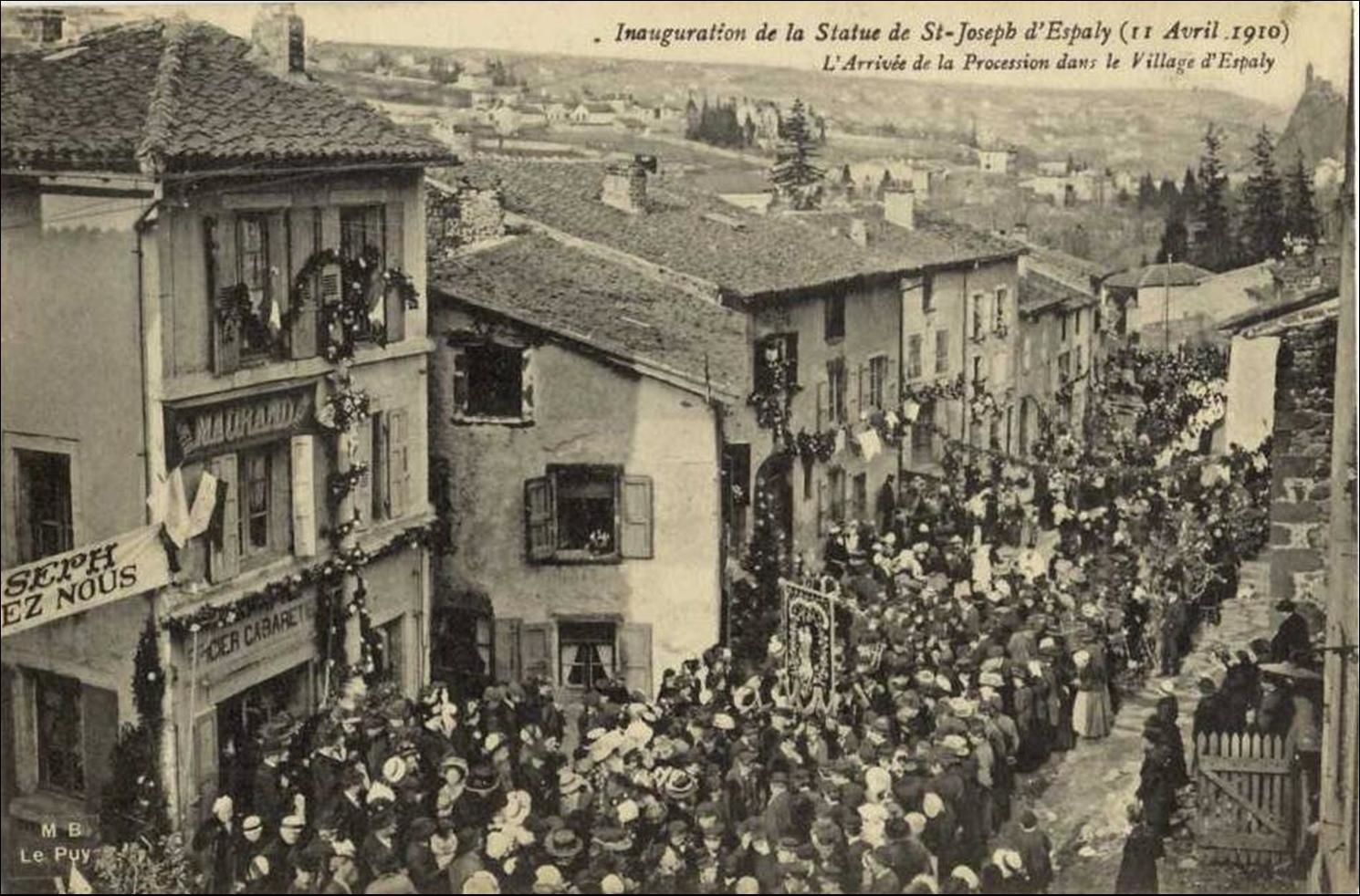 Patrimoine auvergnat: La statue Saint Joseph à Espaly