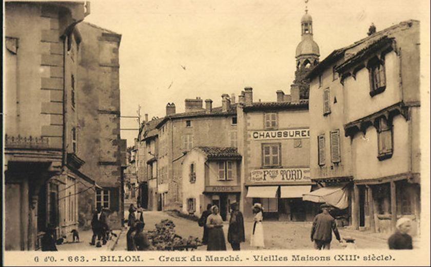 Les vieilles maisons à Billom