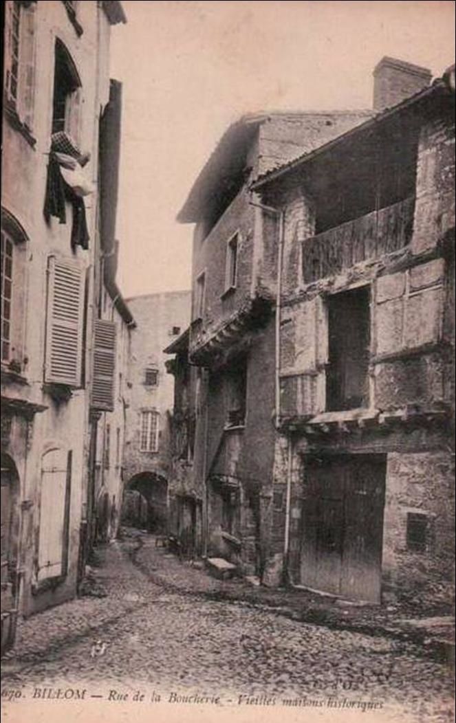 Les vieilles maisons à Billom