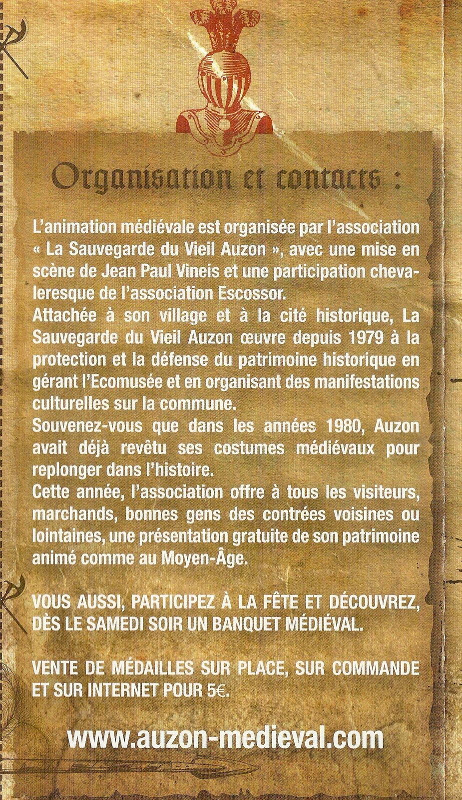 Fête médiévale à Auzon