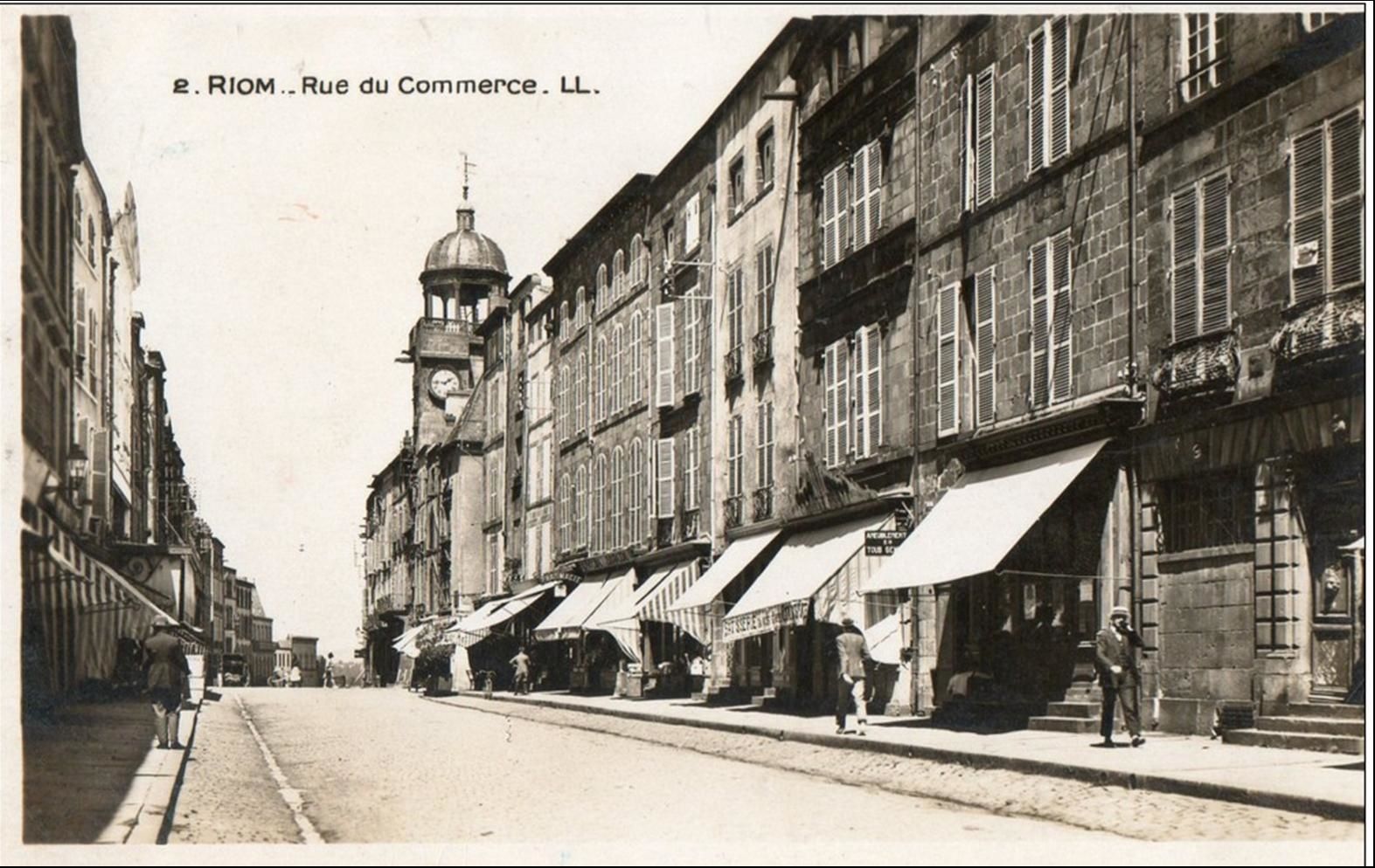Riom dans les années 1950-60