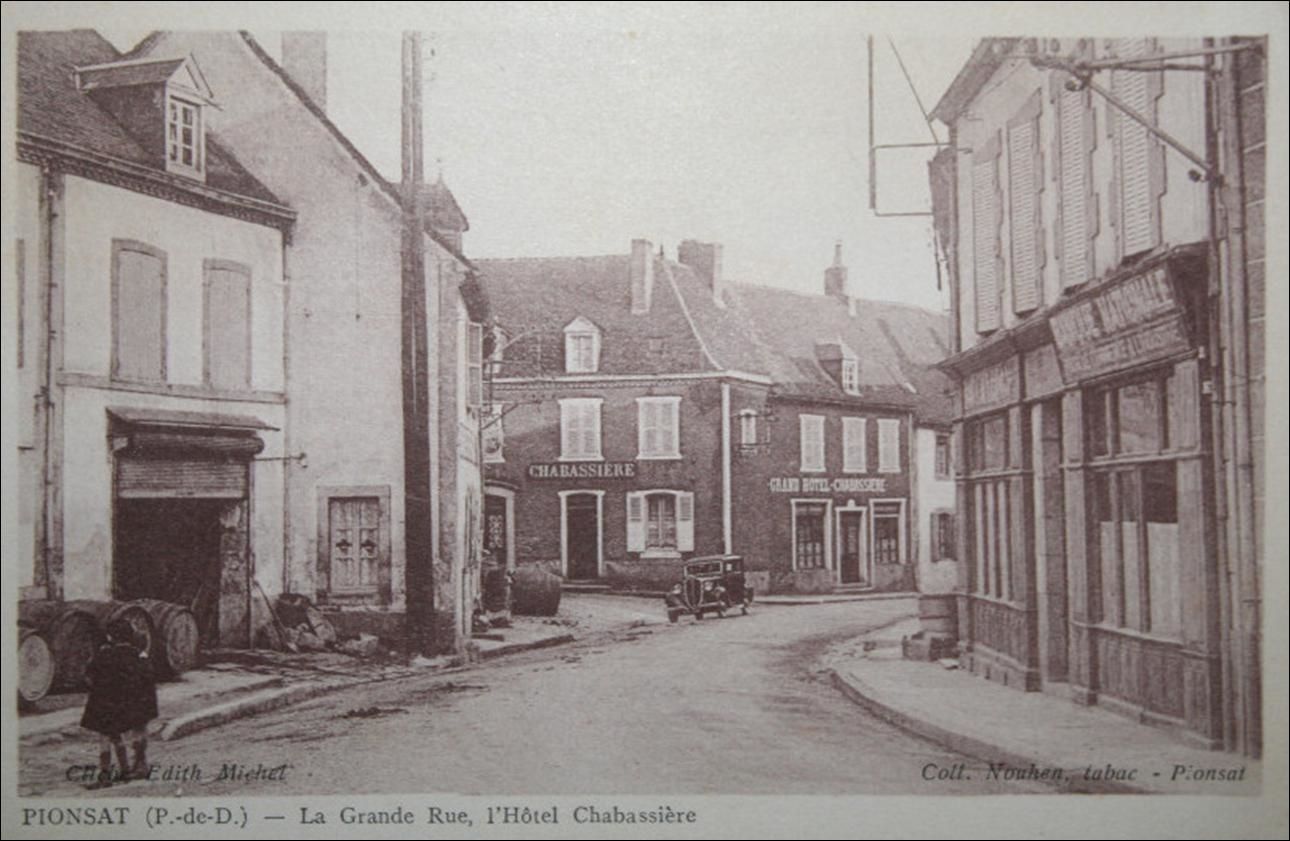 Pionsat au debut du siècle dernier