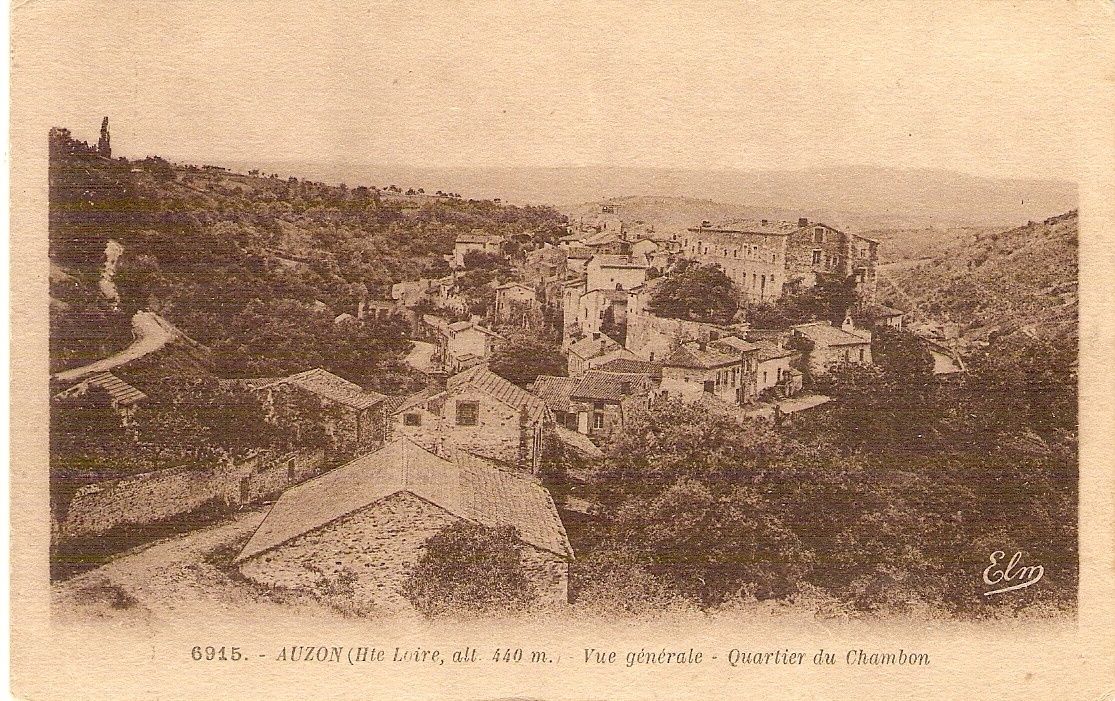 Auzon de 1900 à 1930