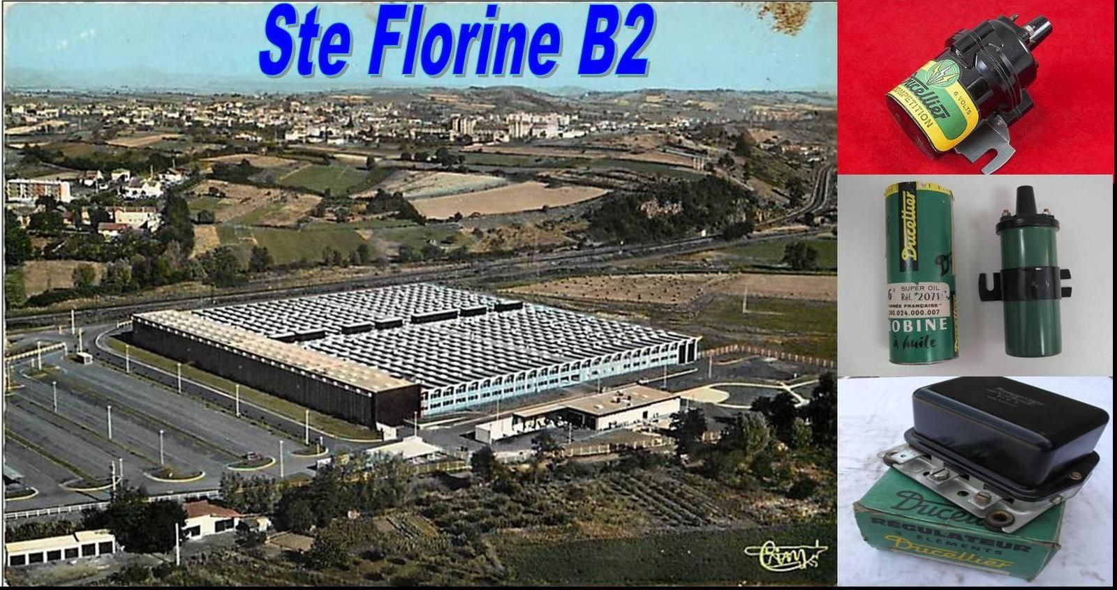 Le site Ducellier de Ste Florine  A B2 on fabriquait les bobines (jusqu'en 1972) et des régulateurs.  En 1973 la fabrication des moteurs d'Issoire a été transférée  a Ste Florine et on a vu naitre un nouvelle génération de moteurs en "U".  Les moteurs d’essuie lunettes arrières pour R5 et 205 et les lèves glaces de R20et R30 ainsi que ceux de la 505 ont vu le jour dans  ces années.  Mais le site est aussi sous-traitant d'autres sites pour les pièces moulées et découpées   Réglage et contrôle des régulateur