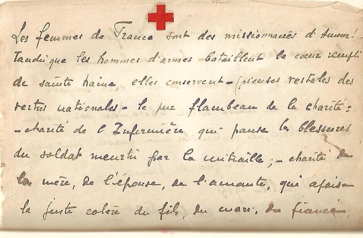Les infirmières pendant la grande Guerre
