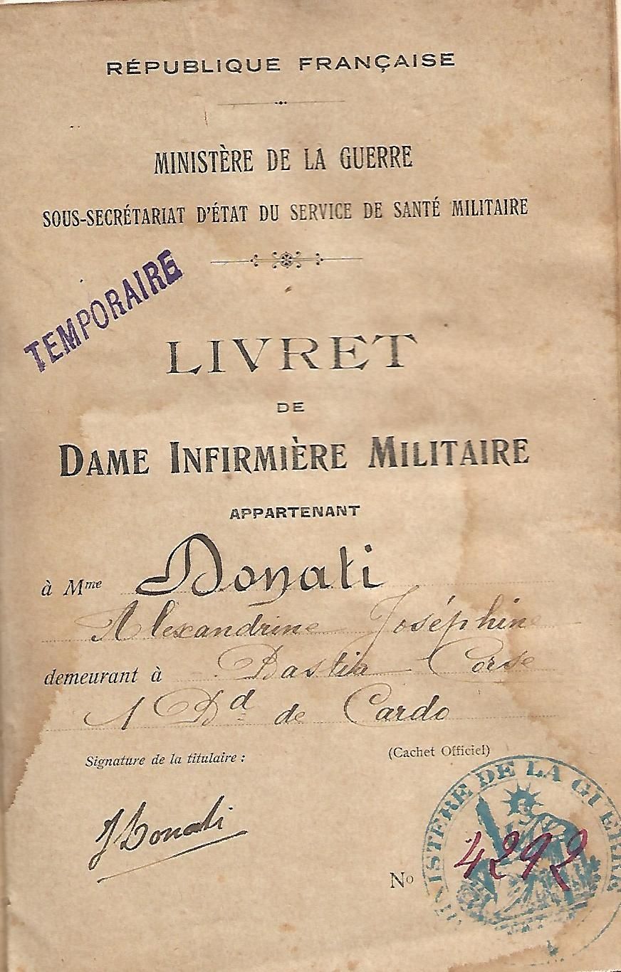 Les infirmières pendant la grande Guerre
