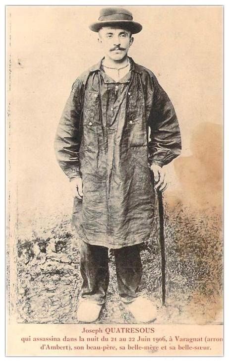 Une tragédie de la campagne Auvergnate qui pourrait faire l'objet d'un livre tant les faits sont liés à la terre .  Les faits se sont passés il y a cent dix neufs ans en 1906