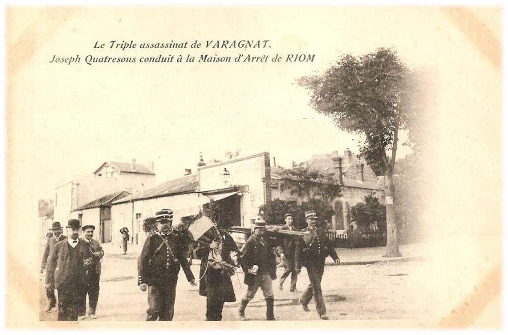 L'histoire d'un homme qui s'est marié par intérêt  qui finit par un triple meurtre dans le but de récupérer les biens mais la justice est là et à confondu Quatre sous  ·  Une Nuit tragique dans un Hameau près de Ambert .  Quelle sombre et effroyable scène ce dut être, en la nuit du juin dernier, dans cet humble hameau de Varagnat, perché sur les montagnes rocheuses du Puy-de-Dôme.  Il se rendit tout d'abord dans son écurie où il troqua contre d'autres ses vêtements, puis, s'armant d'une hache de bûcheron, il prit la route de Varagnat, la suite est effroyable tout est expliqué dans l'article
