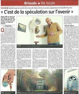 Les sources d'Auvergne: St Géron