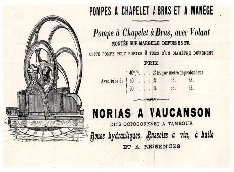 Pompe à chapelets ou à godets