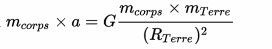 Calcul de l'interaction gravitationnelle de Newton